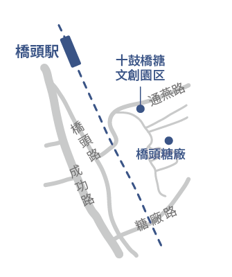橋頭駅MAP