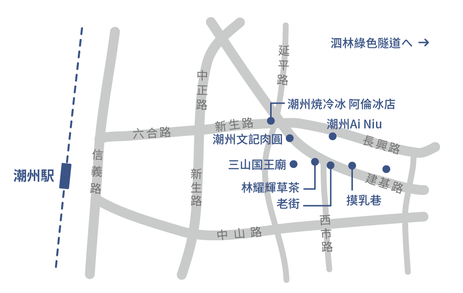潮州駅MAP