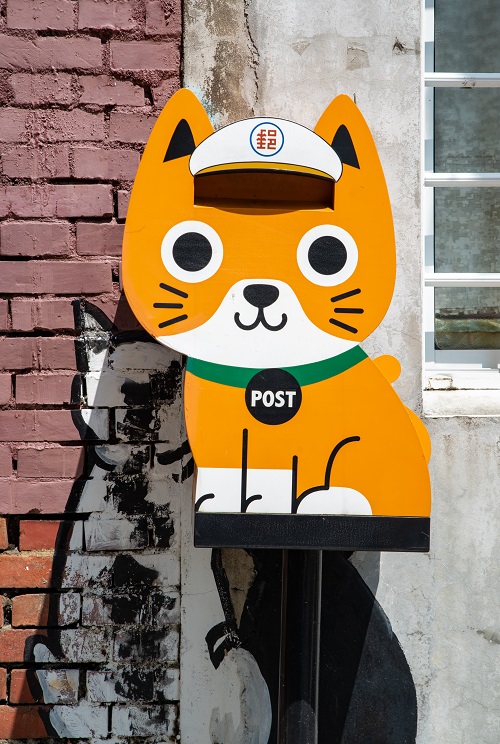 猫型ポスト「橘猫信差」は実際に手紙を送ることができる