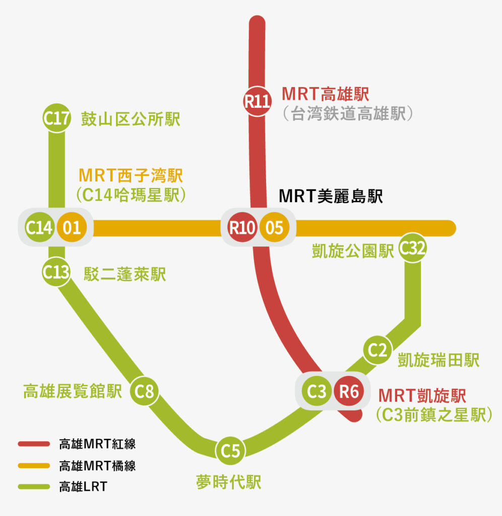 LRT路線図