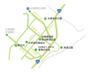 台東市内マップ