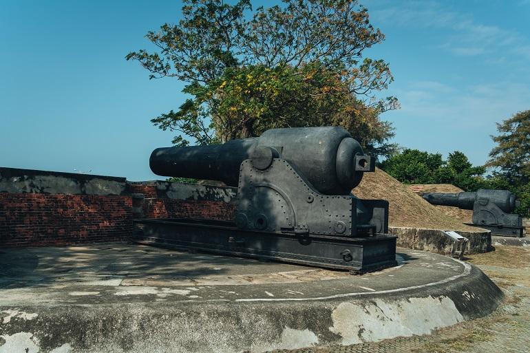 復元されたアームストロング砲