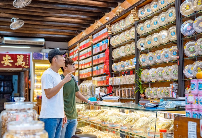 迪化街の漢方薬店
